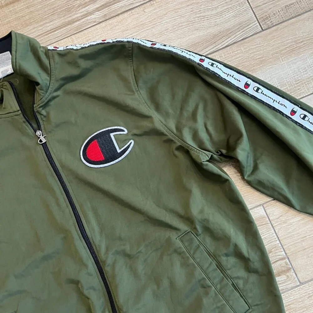Mens Champion Green Zipper Jacket - XL
